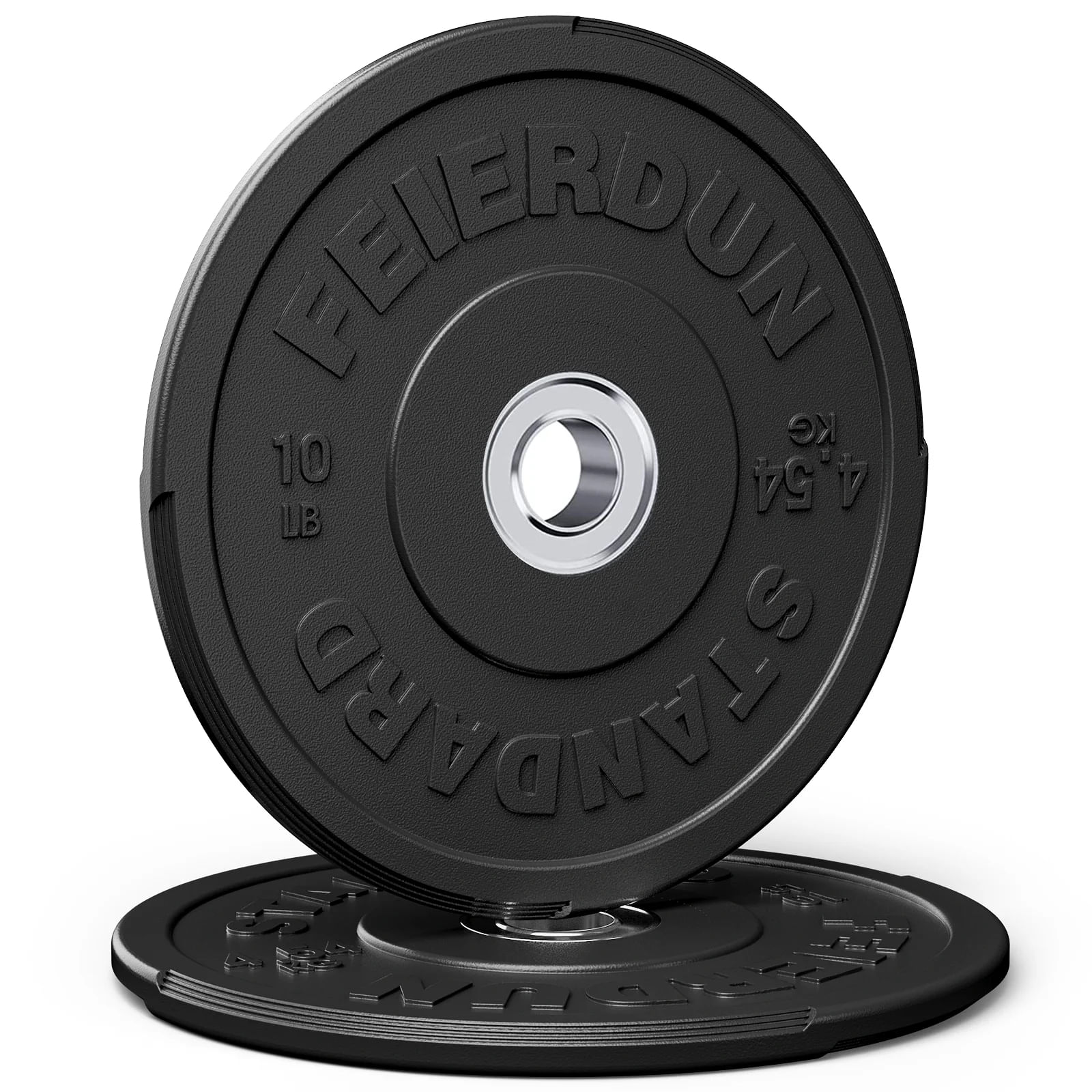 Flybird Easy Grip Olympic Bumper Plates 10 lb. 15 lb. Pair