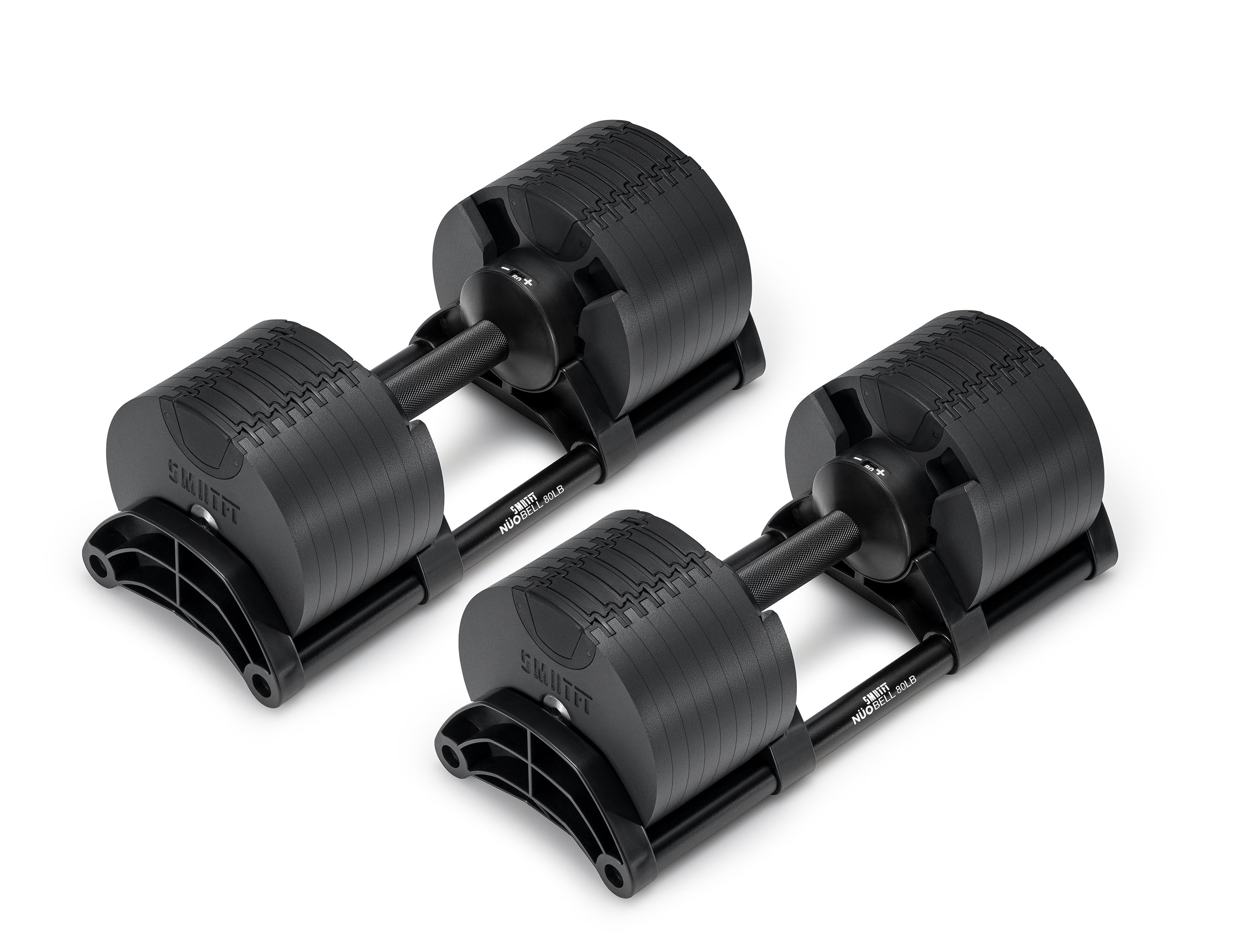 Nüobell 80lb Dumbbells (Matte Black) | Men's Health Shop