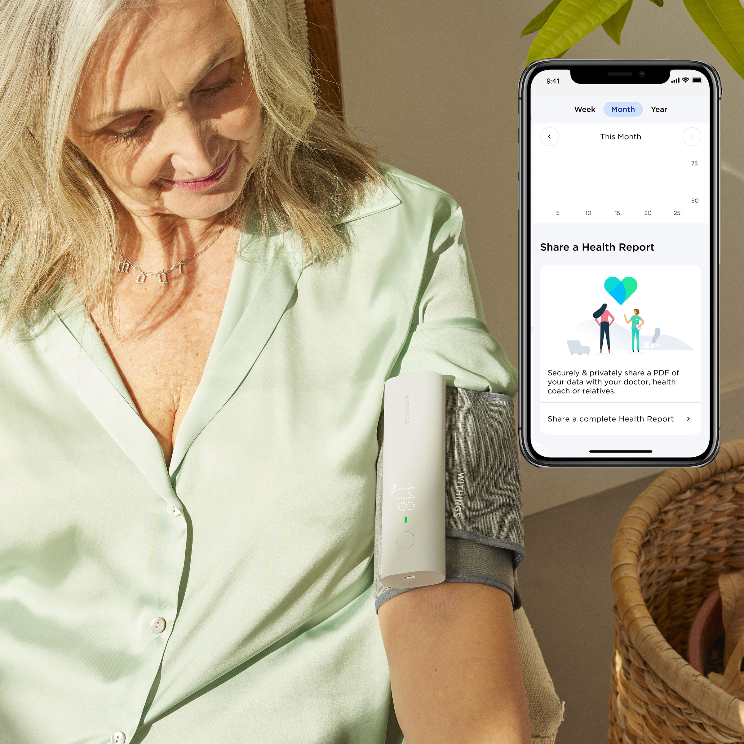 Withings - Bpm Connect - Wi-fi Smart Blood Pressure Monitor | Men's ...