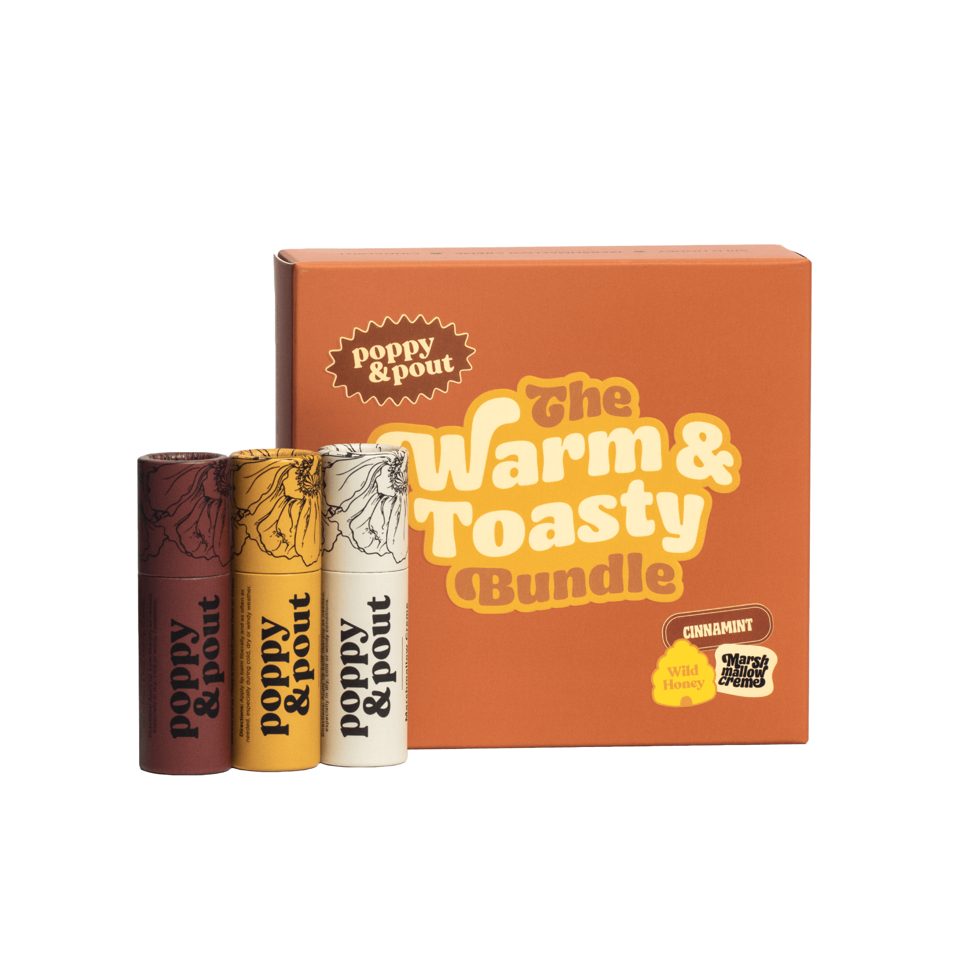 Lip Balm Trio Gift Set The Warm & Toasty Collection