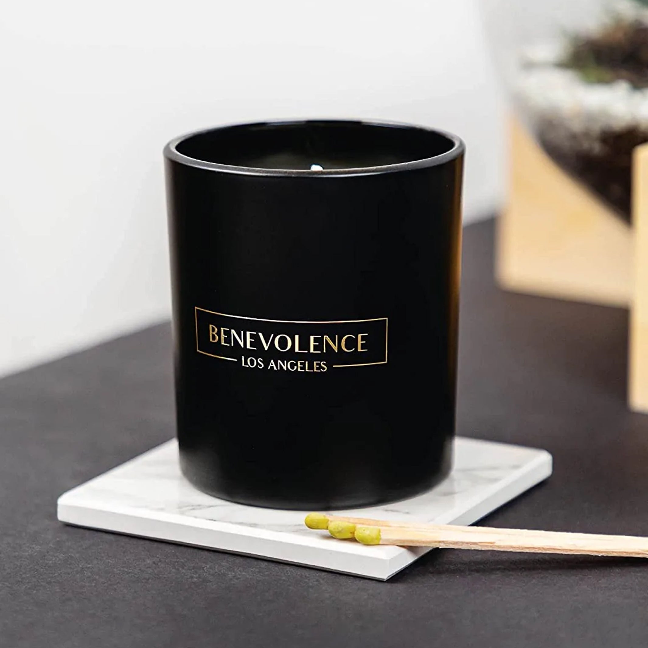 Matte Black Scented Candles - Lavender & Lilac