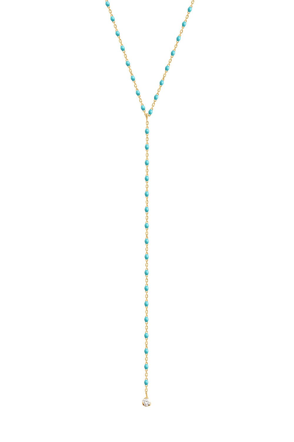 Mini Gigi Y Party Necklace - 19.7in - Turquoise Green